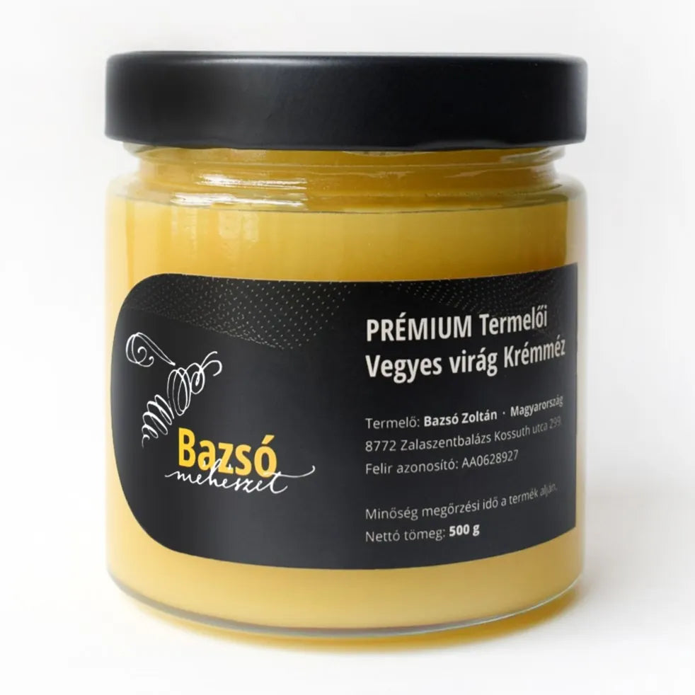 Bazsó Méhészet vegyes virágméz krémméz